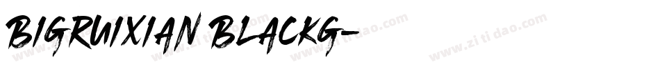 Bigruixian Blackg字体转换